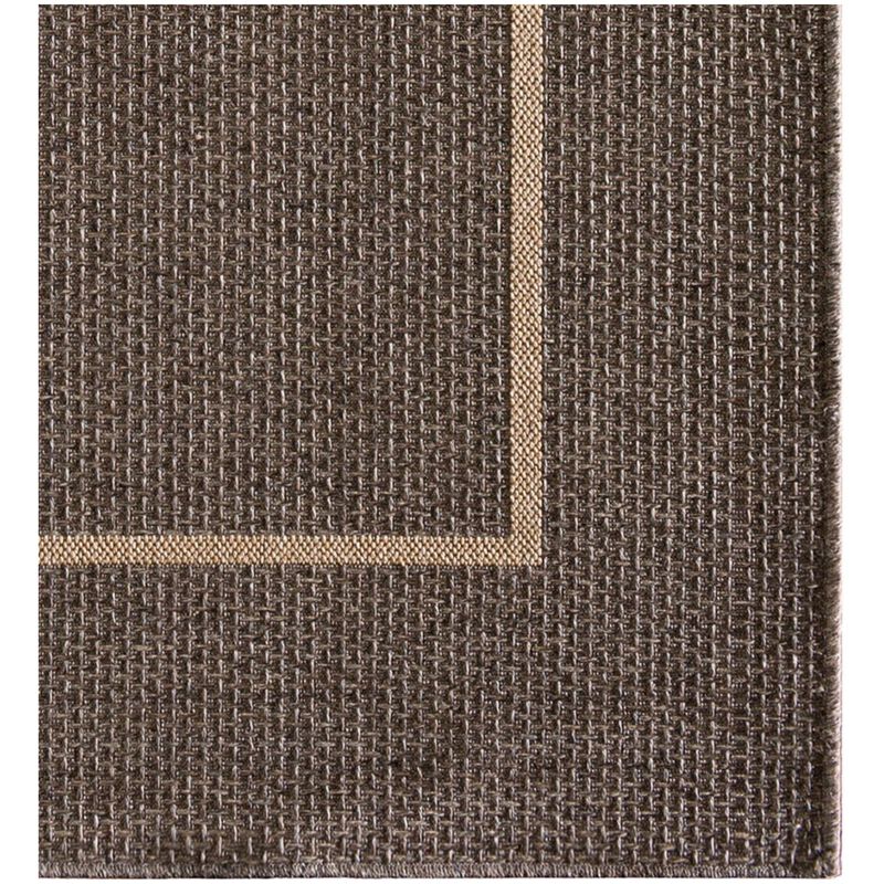 Natco Santorini Collection Outdoor Area Rug Long Floats 7'10"x9'10" - Pebble/Natural, , hires
