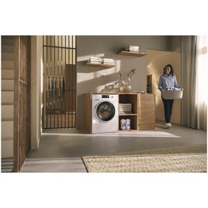 Miele 24 in. 2.26 cu. ft. Smart Stackable Front Load Washer with Sanitize & Steam Cycle - Lotus White, , hires