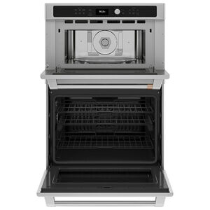 Cafe 30 in. 6.7 cu. ft. Speed Electric Microwave/Wall Oven Combo with True European Convection & Sensor Cooking - Stainless Steel, , hires