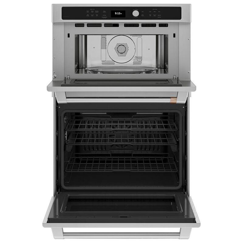 Cafe 30 in. 6.7 cu. ft. Speed Electric Microwave/Wall Oven Combo with True European Convection & Sensor Cooking - Stainless Steel, , hires