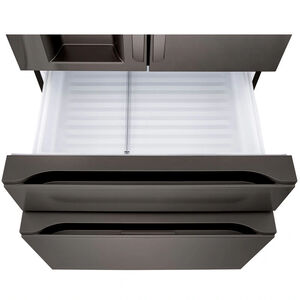 LG 36 in. 28.6 cu. ft. Smart 4-Door French Door Refrigerator with Ice & Water Dispenser - PrintProof Black Stainless Steel, PrintProof Black Stainless Steel, hires