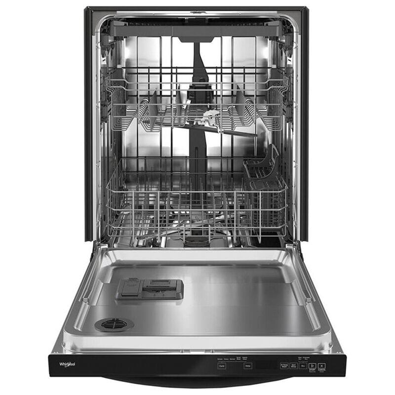 Whirlpool 24 in. Top Control Dishwasher with 47 dBa Sound Level & 3rd-Rack - Black, Black, hires