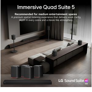 LG Sound Suite M5 Wireless Spaital Speaker - Black, , hires