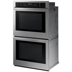 Samsung 30 in. 10.2 cu. ft. Electric Smart Double Wall Oven With Self Clean - Stainless Steel, Stainless Steel, hires