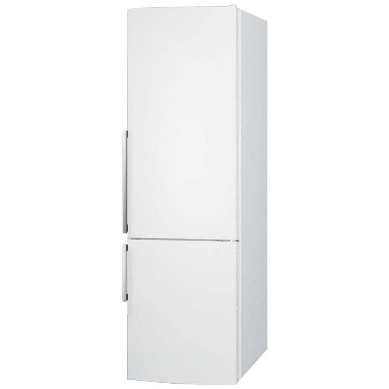 Summit Thin Line Series 24 in. 11.3 cu. ft. Counter Depth Bottom Freezer Refrigerator - White, , hires