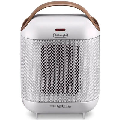 De'Longhi Ceramic Electric Heater with 2 Heat Levels, 2 Heat Settings & Overheat Shut Off - White | HFX30C15.W