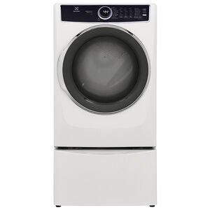 Electrolux 500 Series 27 in. 8.0 cu. ft. Stackable Gas Dryer with 10 Dryer Programs, 7 Dry Options, Sanitize Cycle & Wrinkle Care - White, White, hires