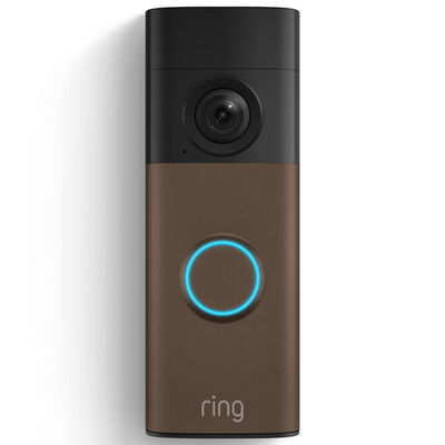Ring - Battery Doorbell (newest model) Retinal 2K with wide-angle video, up to 6x Zoom, Two-Way Talk, and Built-In Battery - Matte Mocha | B0G2D1R15Q