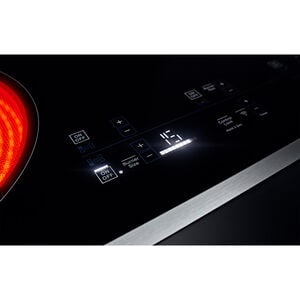 JennAir Lustre Stainless 36 in. 5-Burner Electric Cooktop with Simmer Burner & Power Burner - Stainless Steel, , hires