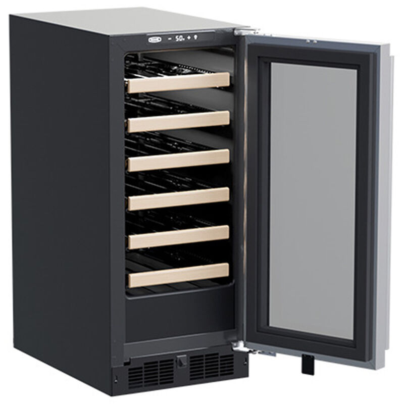 Marvel 15 in. Undercounter Wine Cooler with Single Zone & 24 Bottle Capacity - Stainless Steel, , hires