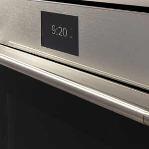 Cafe 30 in. 5 cu. ft. Smart Electric Single Wall Oven with True European Convection - Platinum Glass, Platinum Glass, hires