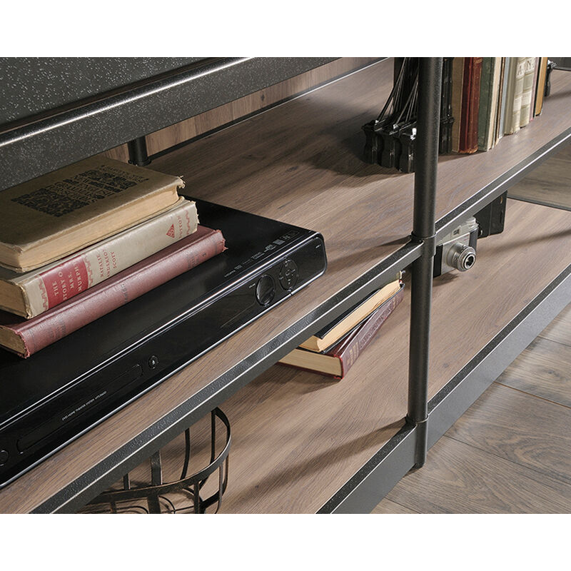 Sauder 60" Barrister Lane Salt Oak Finish TV Credenza, , hires
