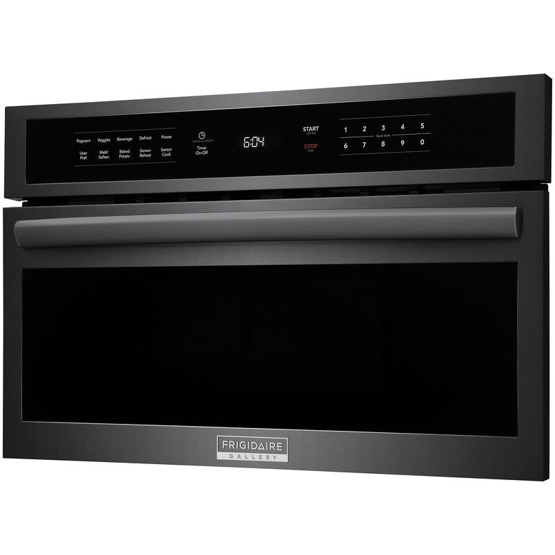 Frigidaire Gallery 30 in. 1.6 cu. ft. 950W Built-In Microwave with Sensor Cooking - Black Stainless, Black Stainless, hires