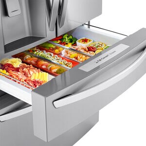 LG 36 in. 29.5 cu. ft. Smart 4-Door French Door Refrigerator with Ice & Water Dispenser - Stainless Steel, , hires