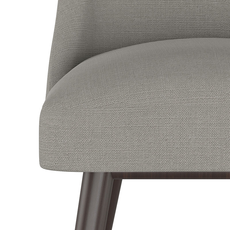 Skyline Furniture Modern Mid Century Counter Stool in Linen Fabric - Grey, Grey, hires