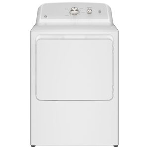 GE 27 in. 7.2 cu. ft. Gas Dryer with Up To 120 ft. Venting & Reversible Door - White, , hires