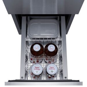 Summit 15 in. 2.7 cu. ft. Outdoor Double Refrigerator Drawers - Stainless Steel/Panel Ready, , hires