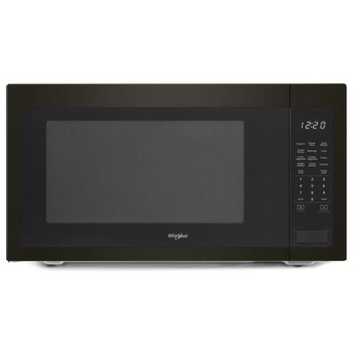 Whirlpool 24 in. 2.2 cu.ft Countertop Microwave with 10 Power Levels & Sensor Cooking Controls - Black Stainless | WMC50522HV
