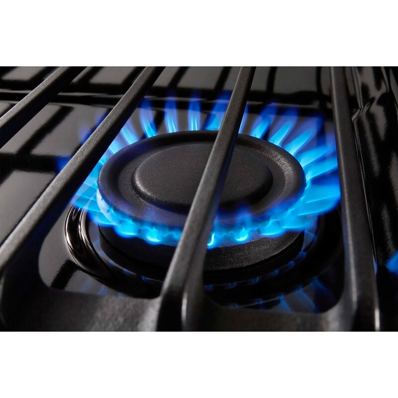 Whirlpool 30 in. 5 cu. ft. Slide-In Gas Range with 4 Sealed Burners - Black Stainless, Black Stainless, hires