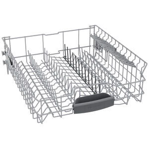 Bosch 300 Series 24 in. Top Control Flush-Mount Smart Dishwasher with 46 dBA Sound Level, 3rd-Rack, PureDry & Pocket Handle - Stainless Steel, , hires