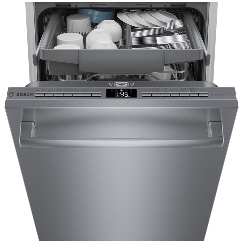 Bosch 800 Series 18inch Smart BuiltIn Dishwasher With Top Control, 44