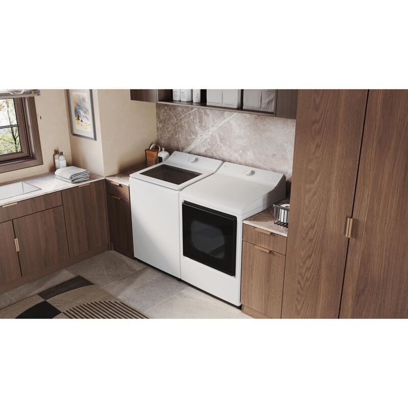 LG 27 in. 7.3 cu. ft. Smart Electric Dryer with AI Sensor Dry - Alpine White, Alpine White, hires