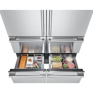 Signature Kitchen Suite 48 in. 26 cu. ft. Built-In Smart Counter Depth 6-Door French Door Refrigerator with Internal Water Dispenser - Custom Panel Ready, , hires