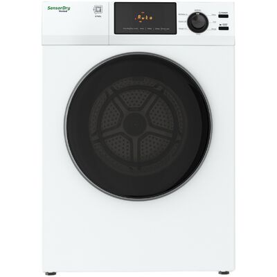 Equator Deluxe 24 in. 4.0 cu. ft. Stackable Electric Dryer with Sensor Dry, Sanitize & Steam Cycle - White | ED870DL