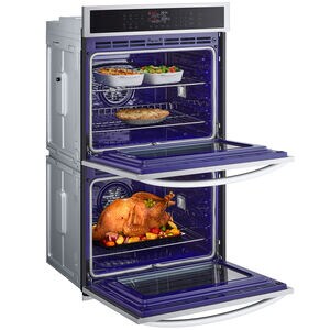 LG 30 in. 9.4 cu. ft. Smart Front Control Electric Double Wall Oven with Standard Convection - PrintProof Stainless Steel, , hires
