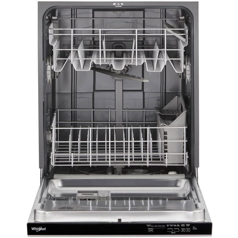 Whirlpool 24 in. Top Control Dishwasher with 55 dBa Sound Level & Pocket - Stainless Steel, Stainless Steel, hires