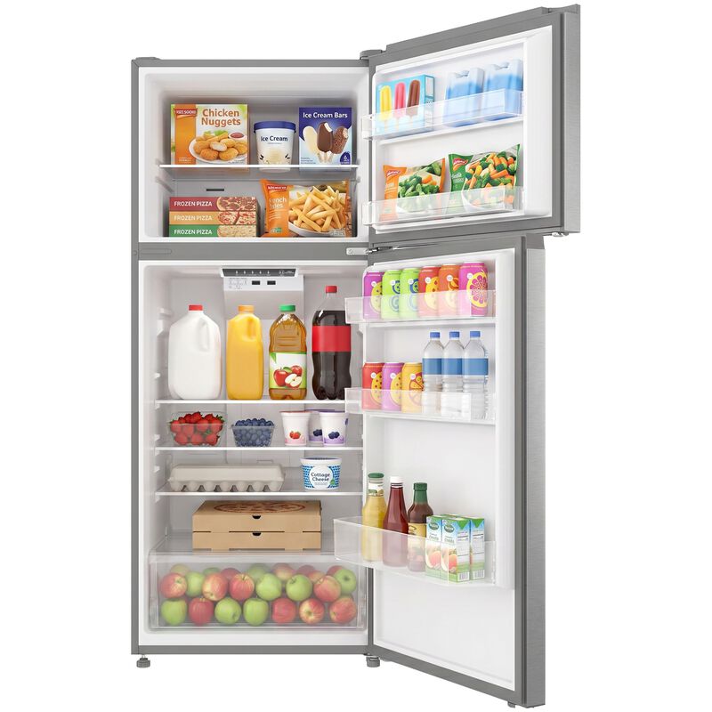 Avanti 28 in. 14.6 cu. ft. Counter Depth Garage-Ready Top Freezer Refrigerator - Stainless Steel, Stainless Steel, hires