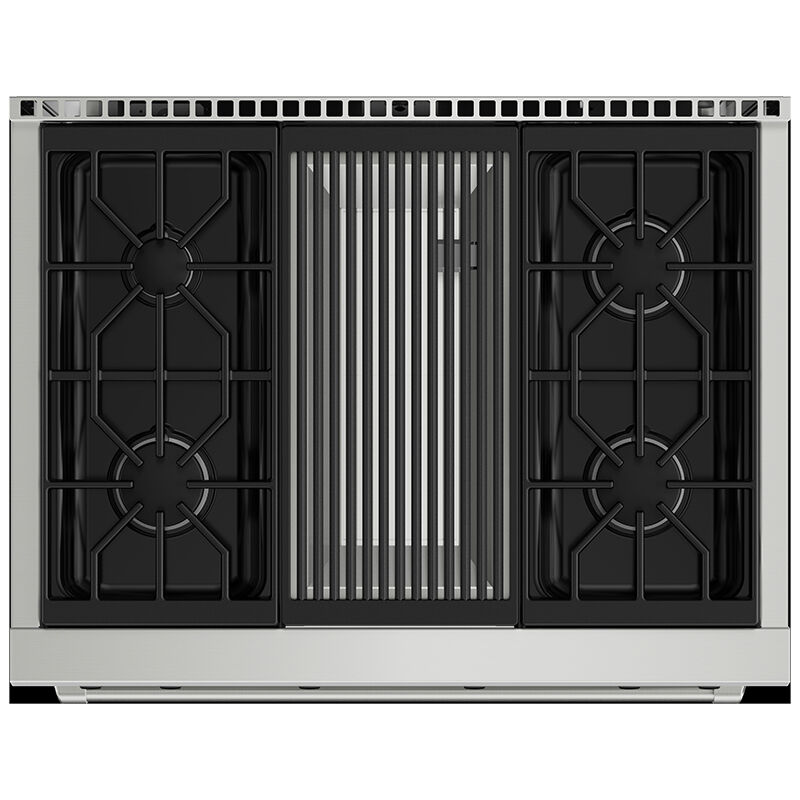 Wolf 36 in. 5.5 cu. ft. Oven Freestanding Gas Range with 4 Sealed Burners - Stainless Steel, , hires