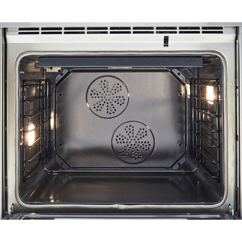 Bertazzoni Professional Series 30 in. 4.6 cu. ft. Air Fry Dual Convection Electric Range with 4 Induction Burners - Red, Red, hires