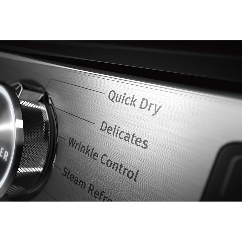 Maytag 27 in. 7.3 cu. ft. Smart Stackable Gas Dryer with Extra Power Button, Industry-Exclusive Extra Moisture Sensor, Sanitize & Steam Cycle - White, White, hires