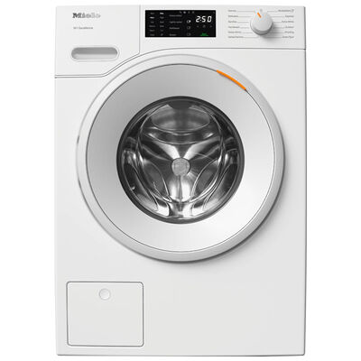 Miele 24 in. 2.26 cu. ft. Smart Stackable Front Load Washer with CapDosing, Sanitize & Steam Wash Cycle - Lotus White | WXD160WCS