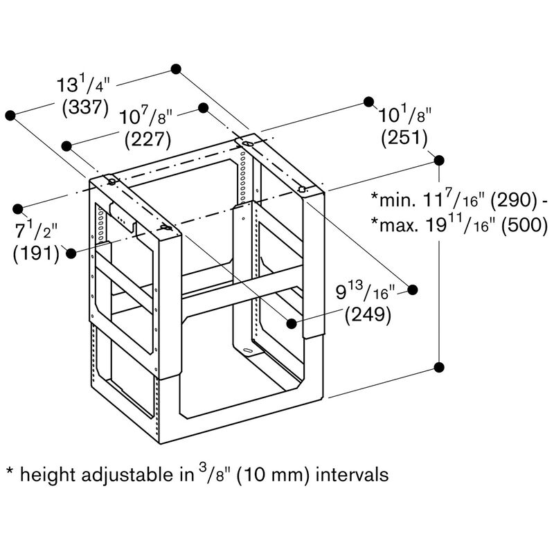 Gaggenau Extension Mounting Kit for Island Hood, , hires