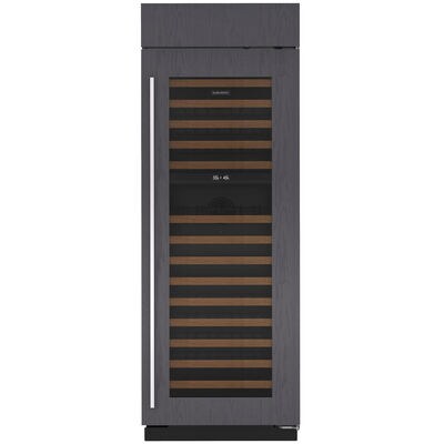 Sub-Zero Classic Series 30 in. Built-in Wine Column Storage with Wood Racks, Dual Temperature Zones & 146 Bottle Capacity - Custom Panel Ready | CL3050W-O-R
