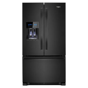 Whirlpool 36 in. 24.7 cu. ft. French Door Refrigerator with Ice & Water Dispenser - Black, Black, hires