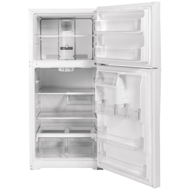 GE 30 in. 19.2 cu. ft. Top Freezer Refrigerator - White, White, hires