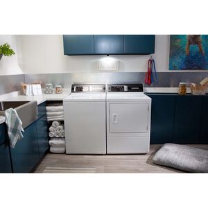 Speed Queen DR7 27 in. 7.0 cu. ft. Electric Dryer with Pet Plus Cycle, Sensor Dry, Sanitize & Steam Cycle - White, White, hires