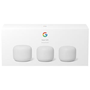 Google Nest WiFi AC2200 Mesh Router/(2)Points 3(Pack) - Snow, , hires