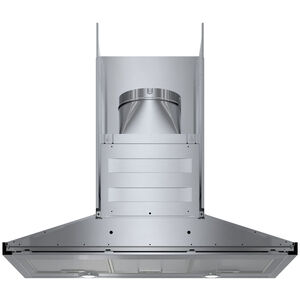 Bosch 300 Series 36 in. Chimney Style Range Hood with 3 Speed Settings, 300 CFM, Convertible Venting & 2 LED Lights - Stainless Steel, , hires