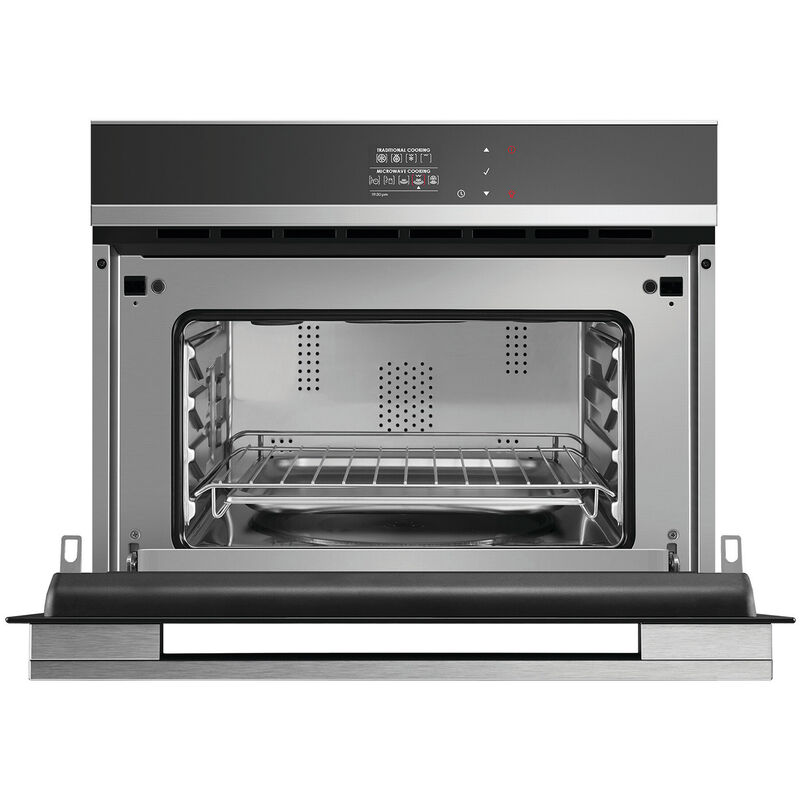 Fisher & Paykel Series 9 24 in. 1.3 cu. ft. Speed Electric Single Wall Oven with True European Convection - Stainless Steel, , hires