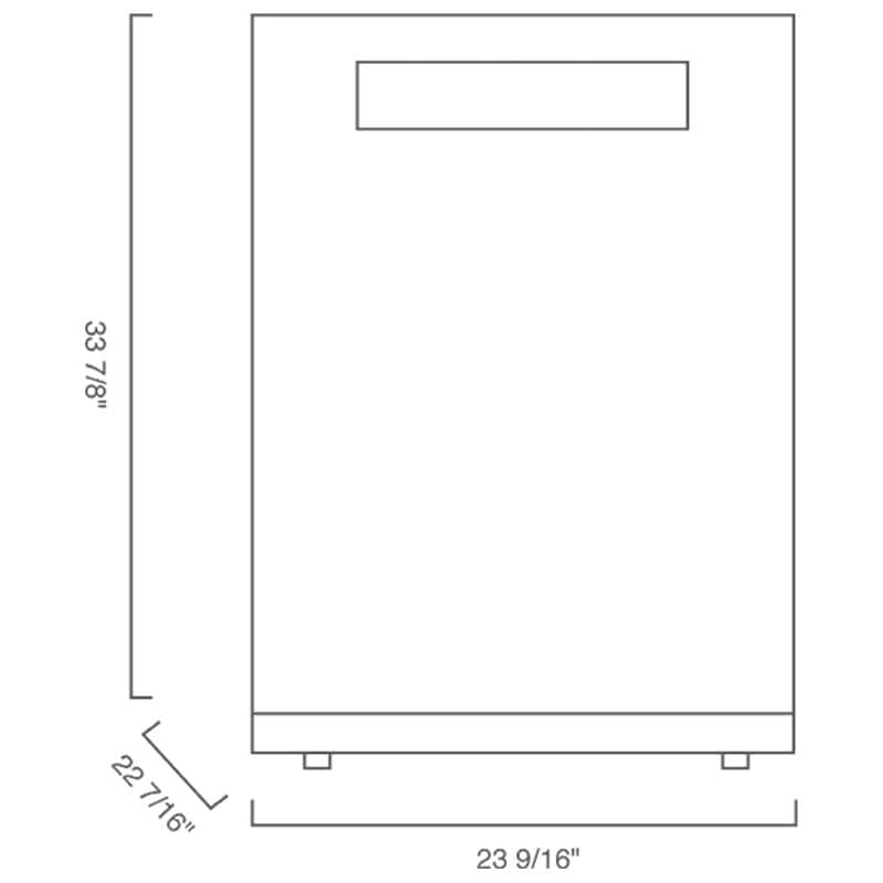 Blomberg 24 in. Front Control Dishwasher with 45 dBa Sound Level & 3rd-Rack - Stainless Steel, , hires