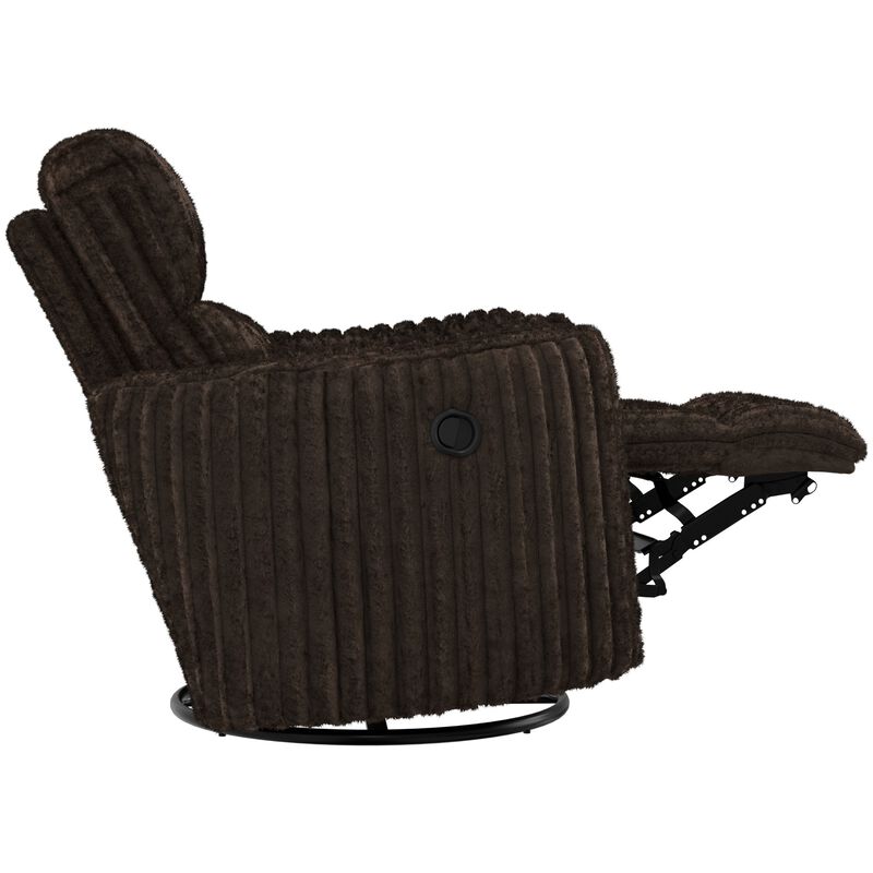 Catnapper Daydream Swivel Glider Recliner - Chocolate, Chocolate, hires