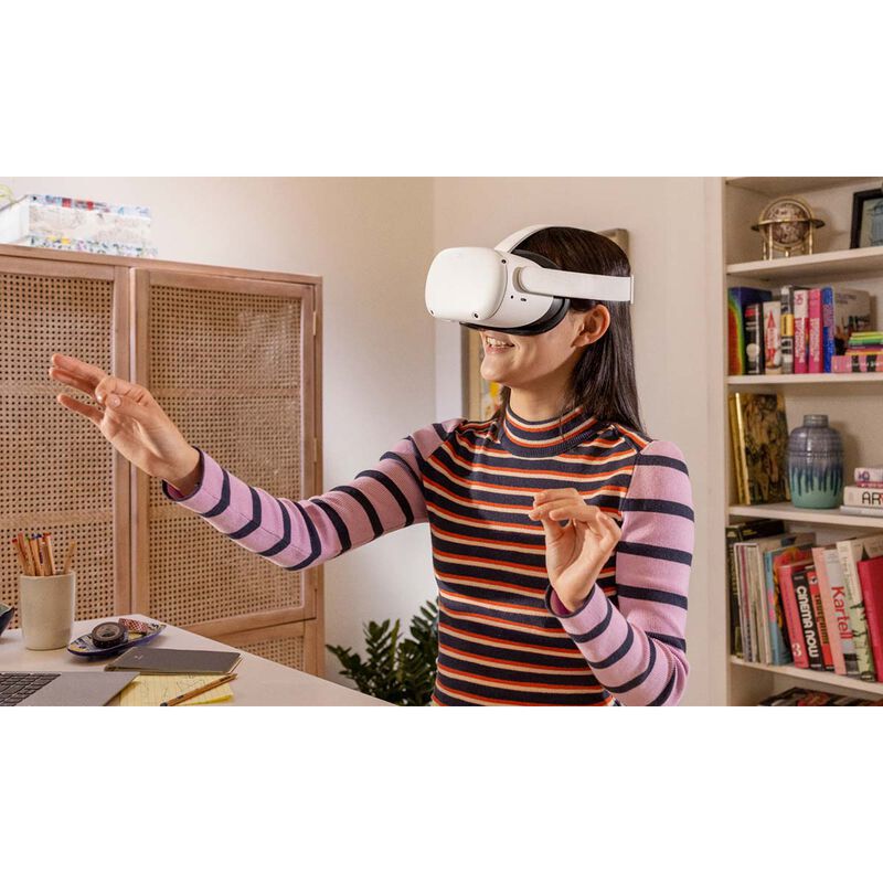 Meta Quest 2 128GB Virtual Reality Headset - White, , hires