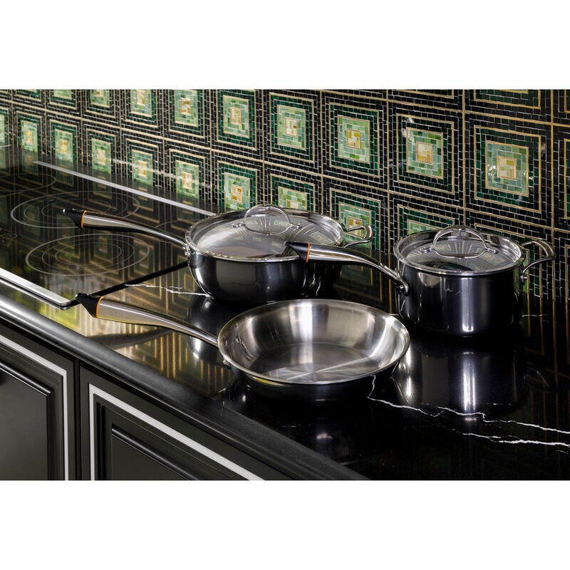 Cafe 36 in. 5-Burner Smart Electric Cooktop with Simmer Burner & Power Burner - Stainless Steel, , hires