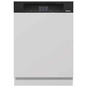 Miele 24 in. Smart Built-In Dishwasher with AutoDos System, Front Control, 40 dBA Sound Level, 33 Wash Cycles & Sanitize Cycle - Custom Panel Ready, , hires