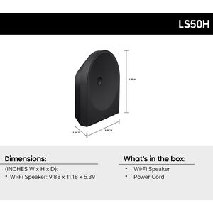 Samsung LS50H Wi-Fi Speaker - Black, , hires