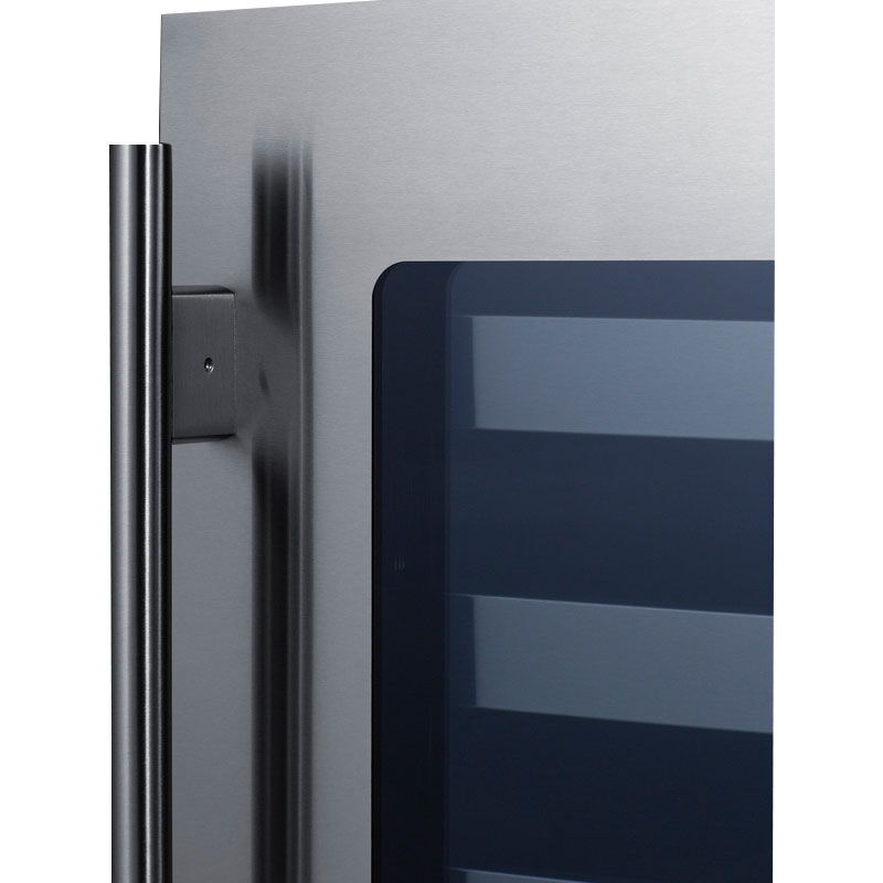 Summit 15 in. Undercounter Wine Cooler with Metal Racks, Single Temperature Zone & 18 Bottle Capacity - Stainless Steel, , hires